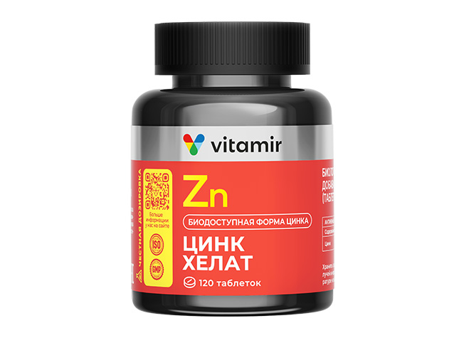 tsink-helat-vitamir-pro-120t-1 Цинк хелат VITAMIR PRO