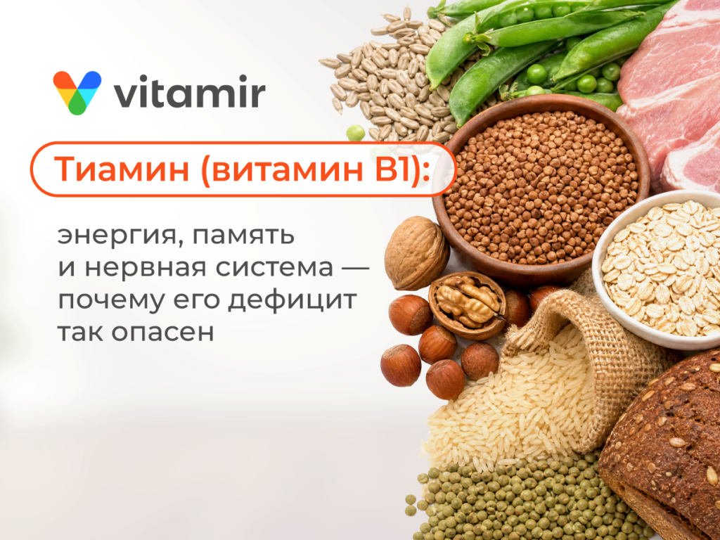 Тиамин (витамин В1): чем полезен, для чего нужен и почему опасен его дефицит